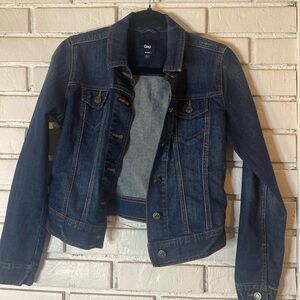 Gap dark wash denim jacket